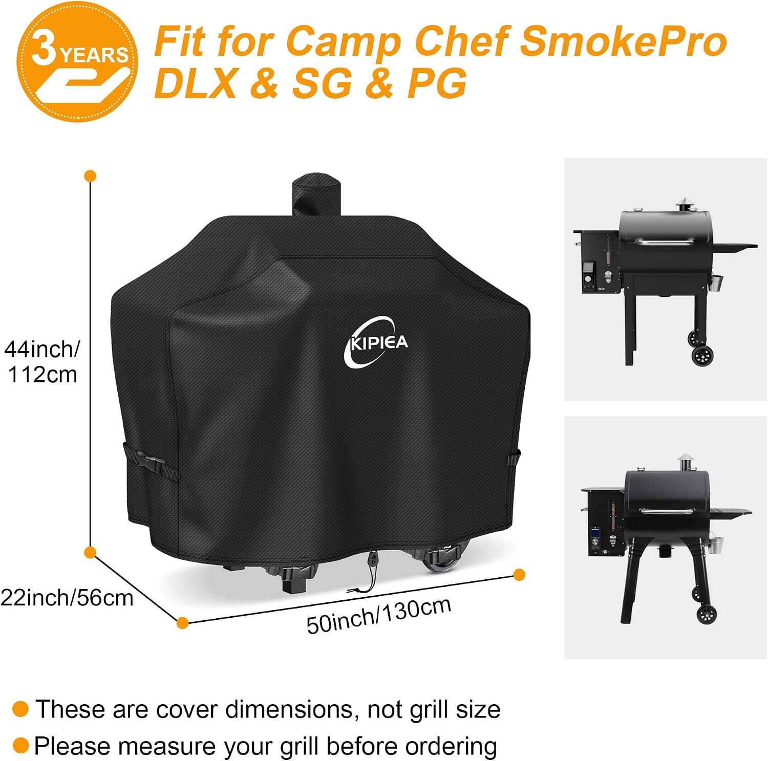 600D Vertical Smoker Cover for Pit Boss 3/4 / 5/7 Series, Waterproof Pellet Grill Cover, 73550, UV Resistant, No Tear, No Fading