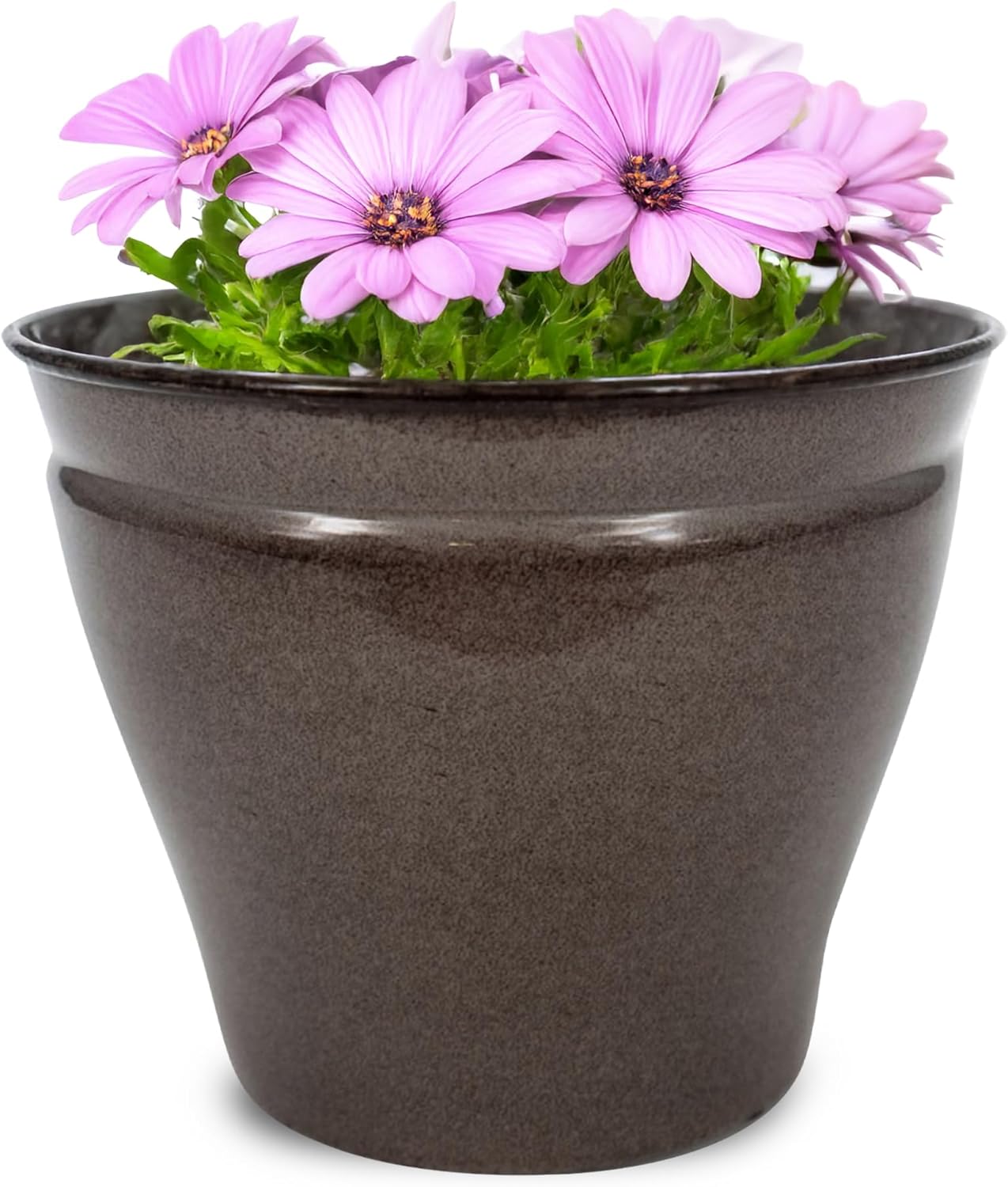 Headwind Glazed Ironstone Avery Collection Decorative Plant Pot – 6" Midnight Sapphire Glazed Decorative Pot – Lightweight & Durable Flower Pots