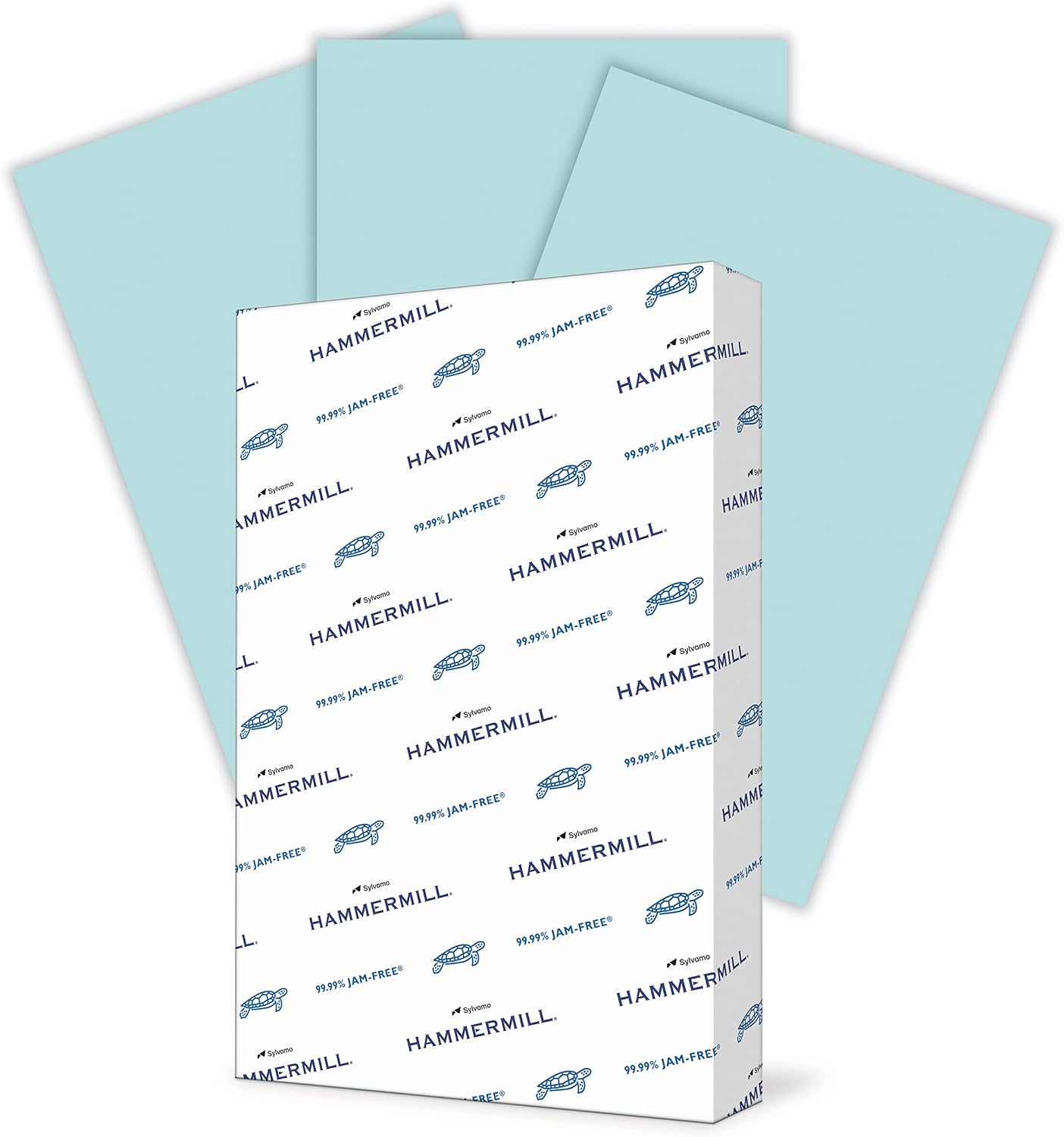Hammermill Colored Paper, 20 lb Blue Printer Paper, 8.5 x 11 - Made in the USA, Pastel Paper, 103309R - 1 Ream (500 Sheets)