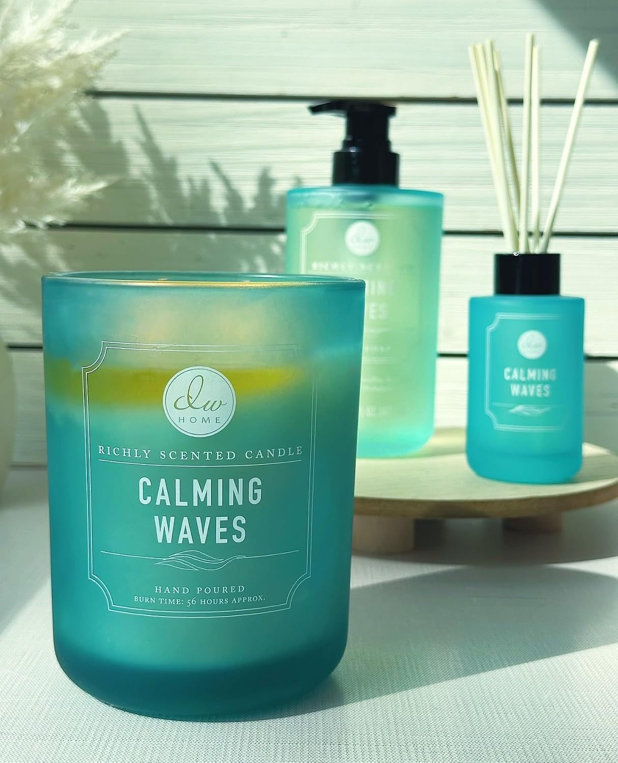 DW Home Peony Petals Scented Candle for Home, 9 oz, 8.8 oz Candle Jar, Up to 33H Burn Time, Luxury Scented Candle for Relaxation, Gifting, Home Décor