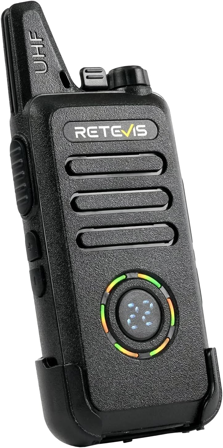Retevis RT22S Walkie Talkies for Adults, 2 Way Radio with Earpiece(10 Pack) | For Daycare, Hospitality&Retail, Intuitive Channel Display
