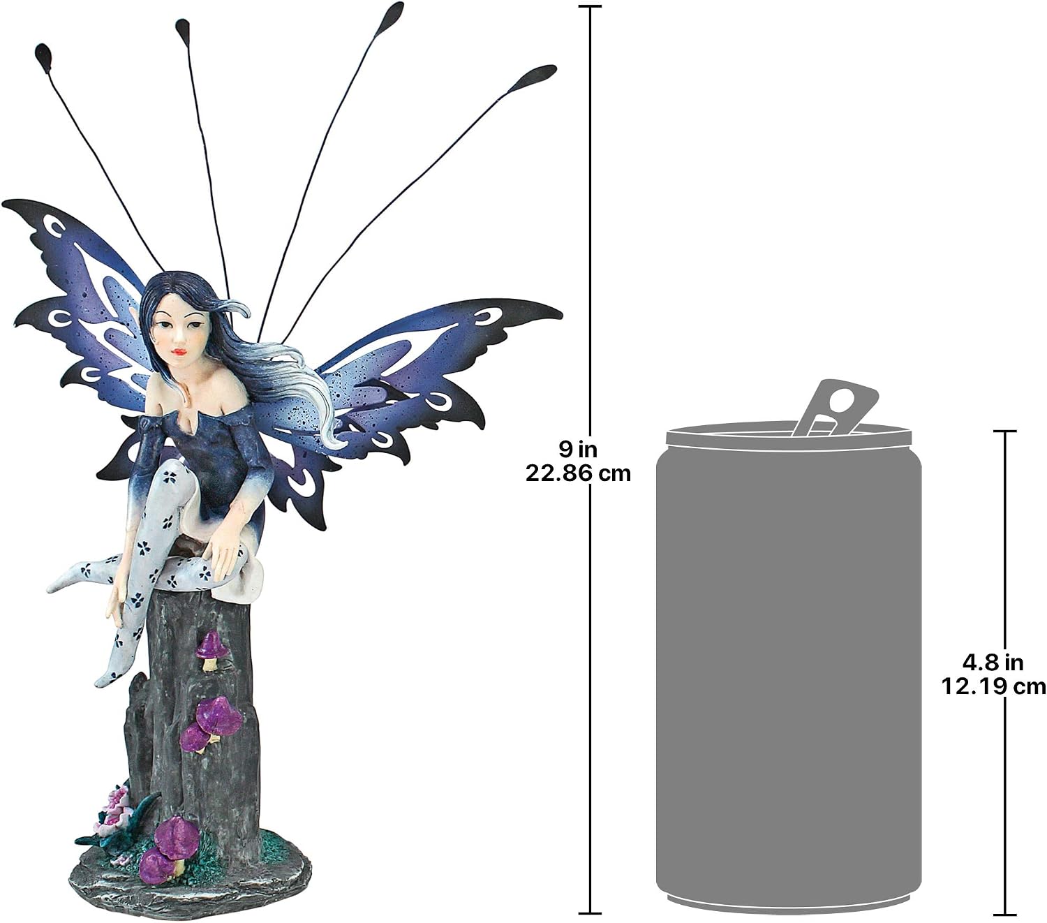 Design Toscano QS232725 Sapphire, The Pepperwand Fairy Statue,full color
