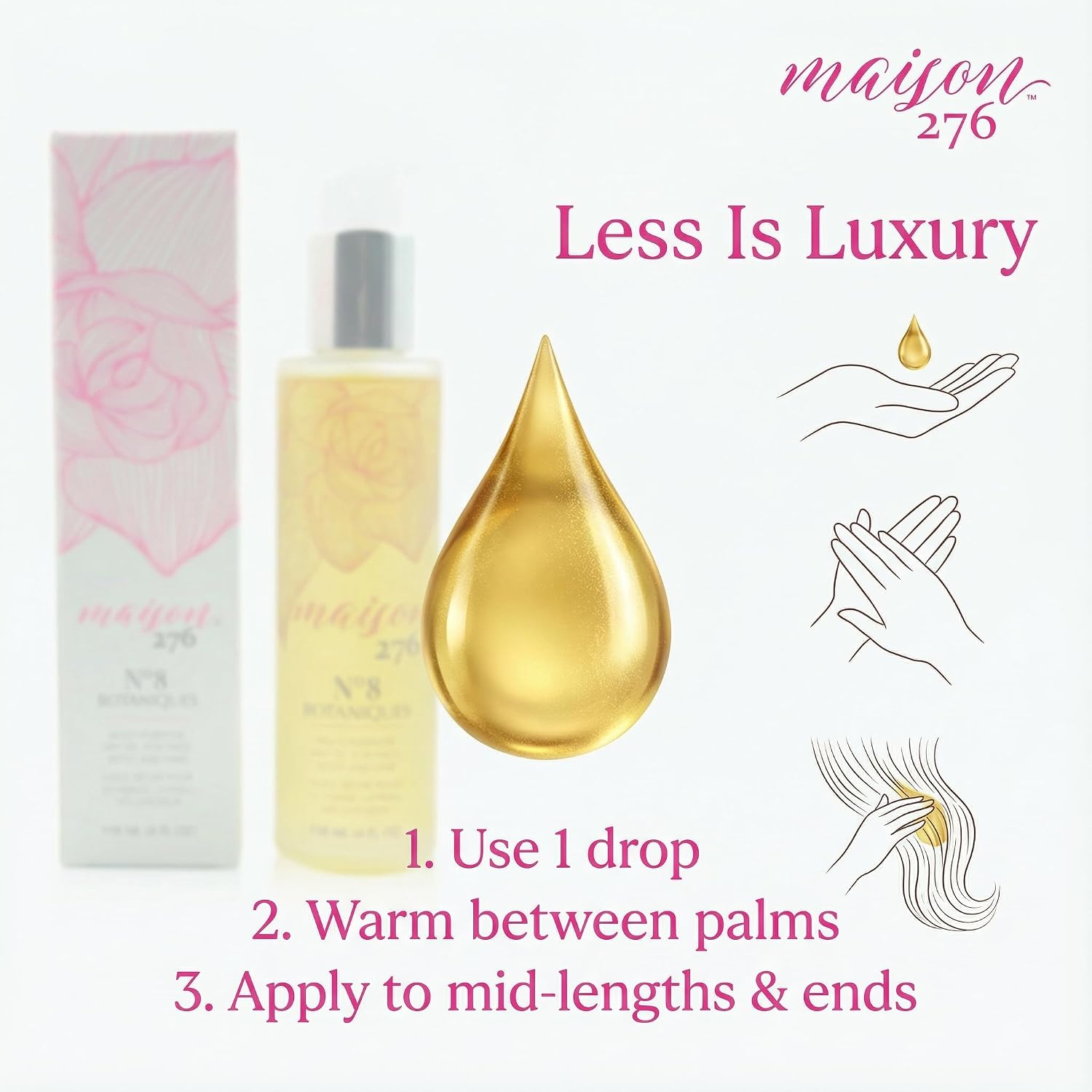 Maison 276 No. 8 Botaniques Multi-Purpose Moroccan Body Oil, 4 Fl Oz