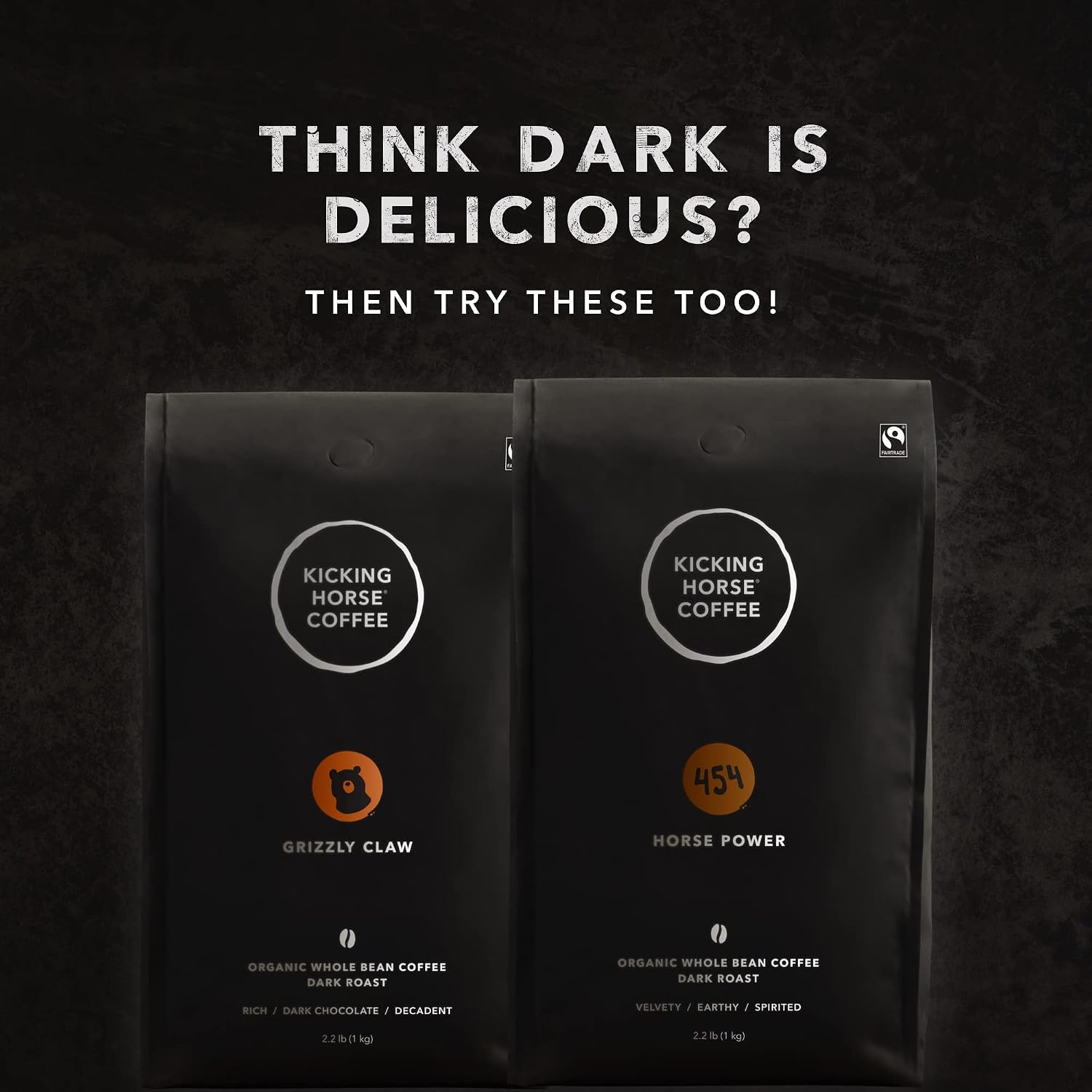 Kicking Horse Coffee, Three Sisters, Medium Roast, Whole Bean, 2.2 Pound - Certified Organic, Fairtrade, Kosher Coffee