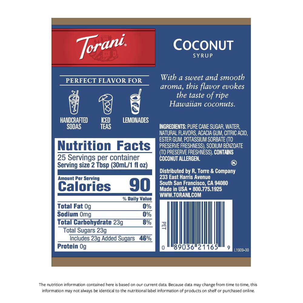 Torani Syrup, Cherry, 25.4 Ounces (Pack Of 4)