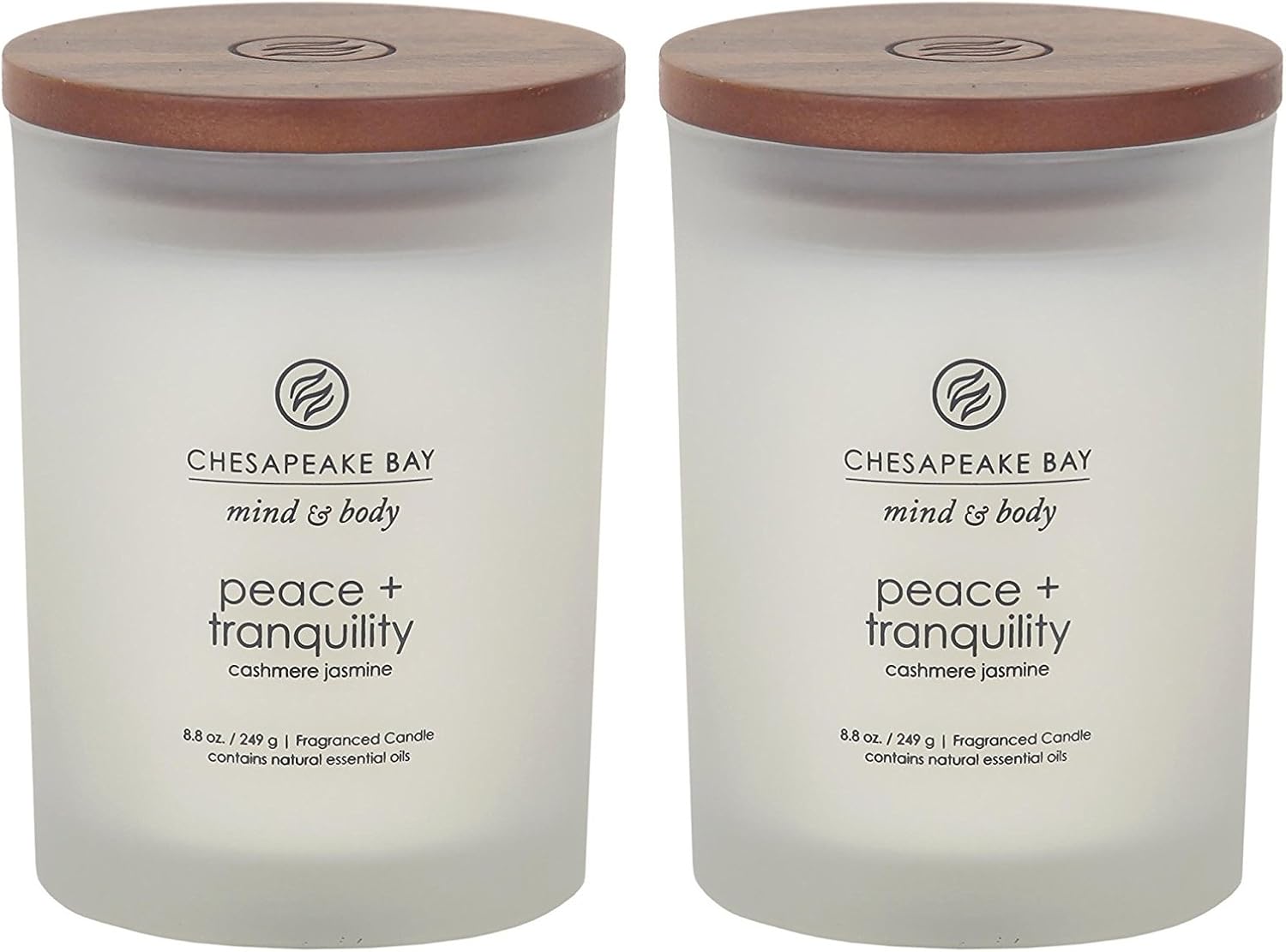 Chesapeake Bay Balance + Harmony Scented Candle Water Lily Pear Fragrance 50 Hours Burn Time Warm & Decorative Soy Wax Blend