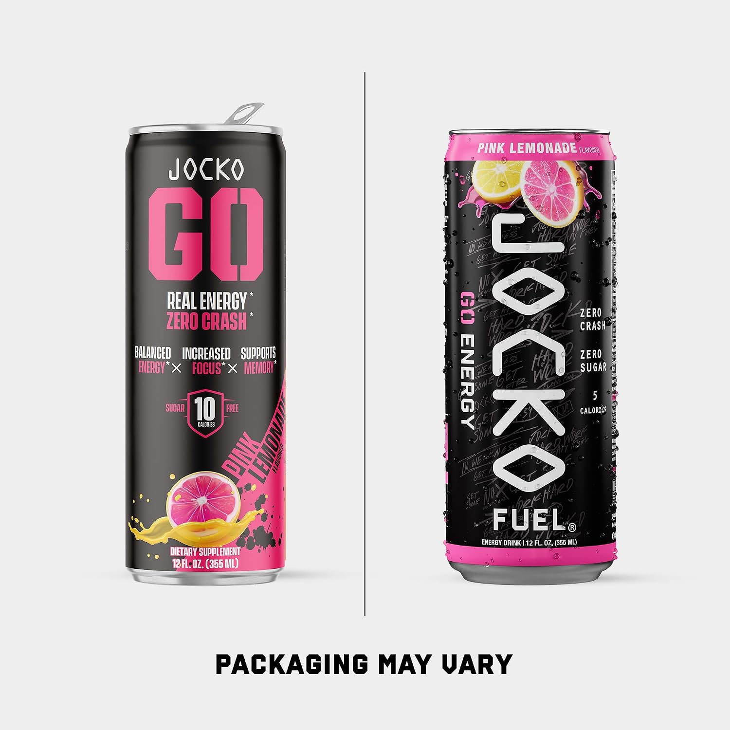 Jocko Fuel GO Energy Drinks, Sour Apple, 12 oz | 12 Pack