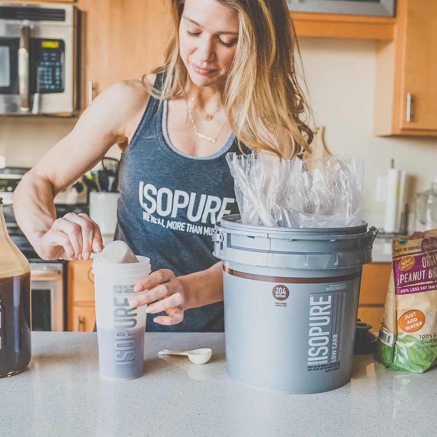 Isopure Protein Powder Low Carb With Creatine Powder 500g Unflavored, Keto Friendly Protein Powder, 100% Whey Protein Isolate