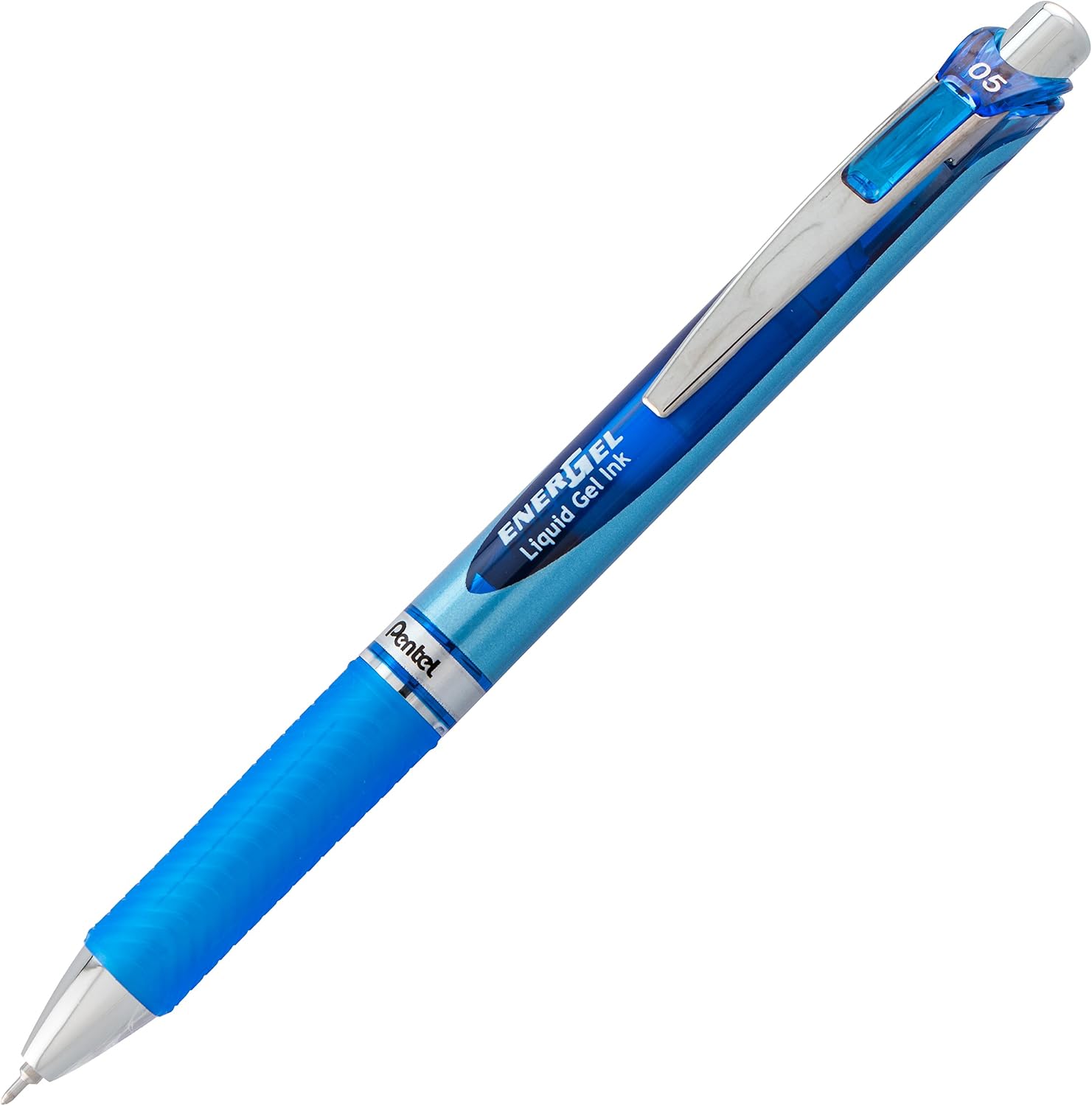 Pentel EnerGel RTX Retractable Liquid Gel Pen, (0.5mm), Fine Line, Needle Tip, Black Ink, Pack of 3 (BLN75BP3A)