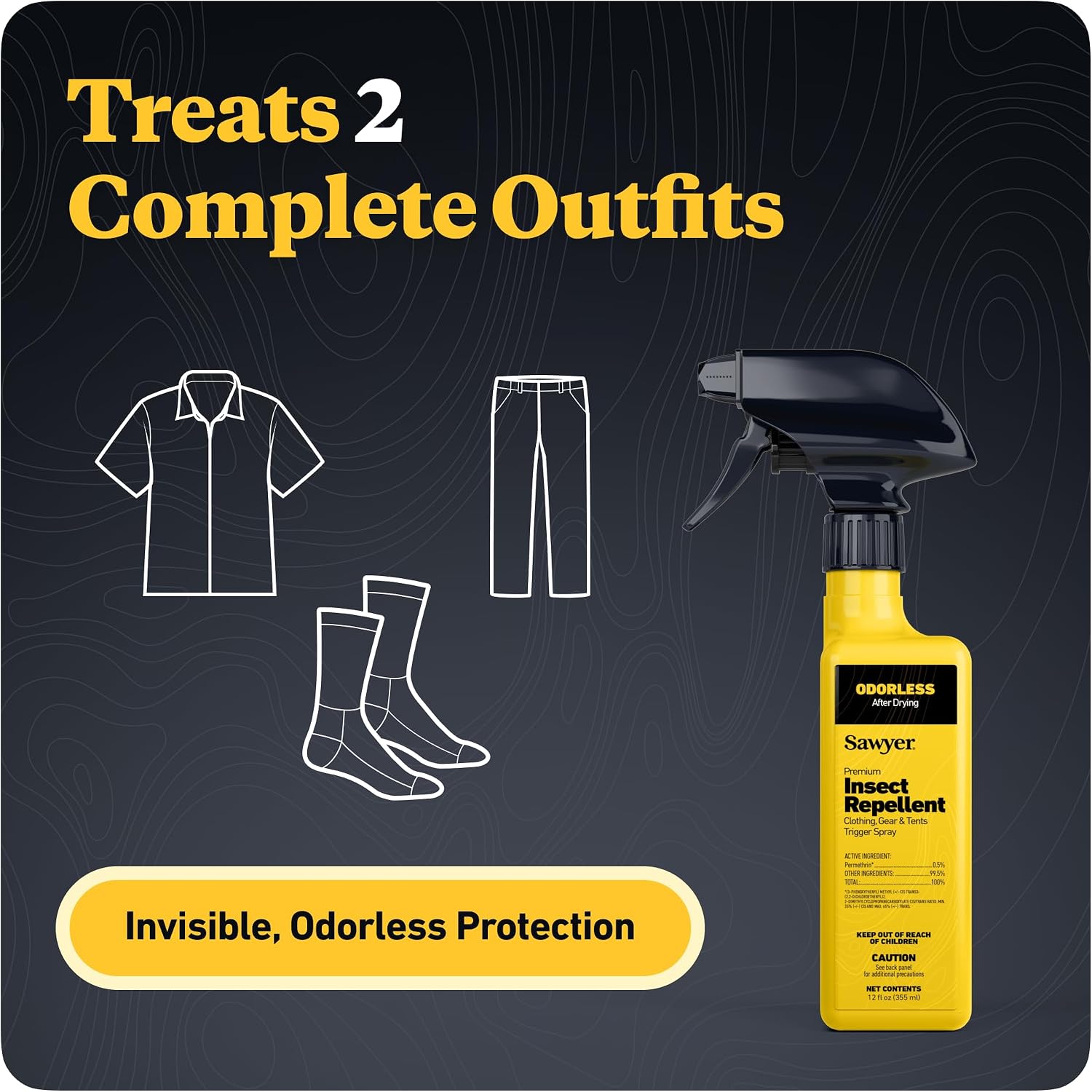 Sawyer Products Premium Permethrin Insect Repellent for Clothing, Gear & Tents