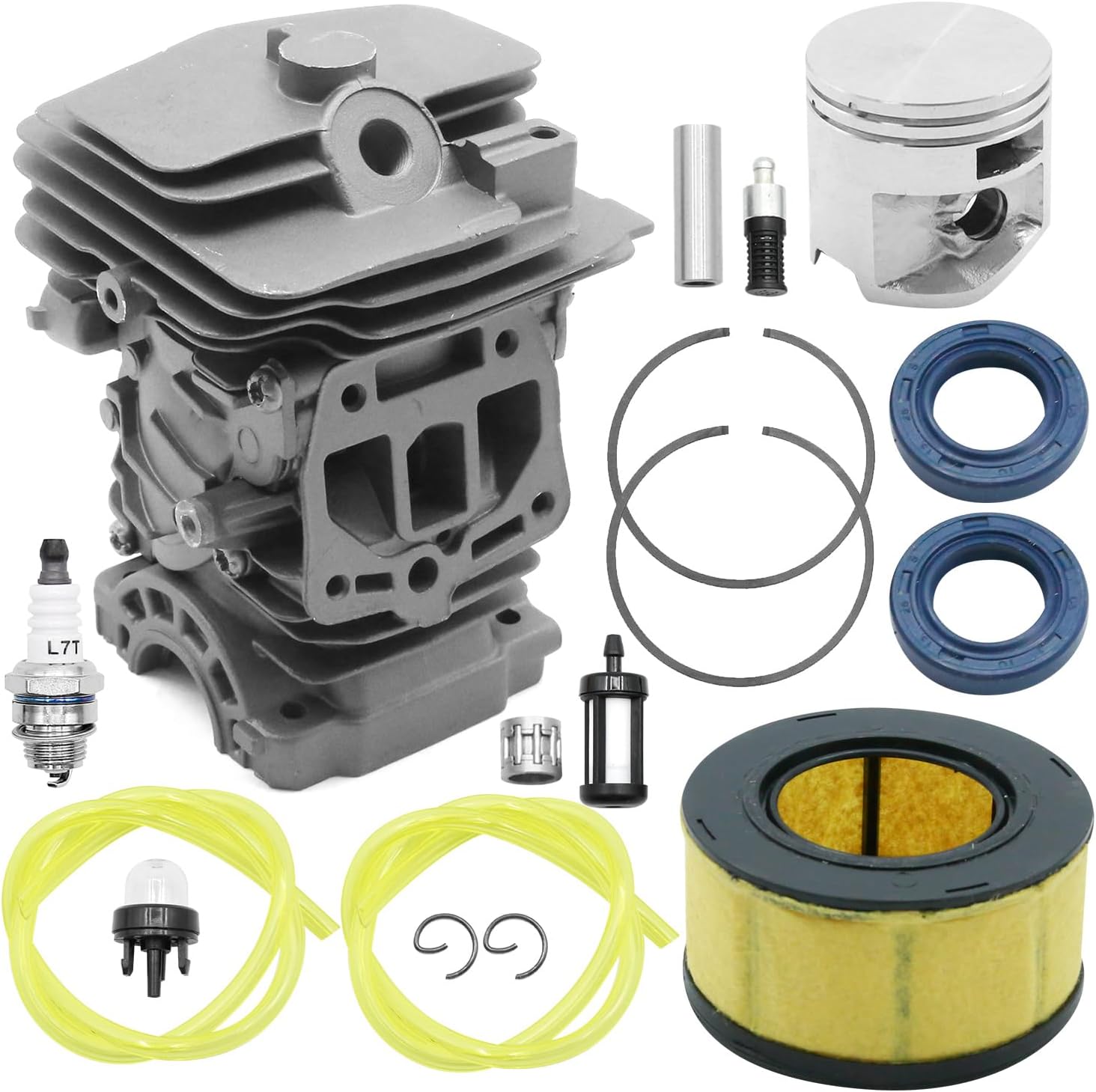 Anxingo 44mm Cylinder Piston Kit, Replacement for Stihl MS251 MS 251 Chainsaw 1143-020-1207 11430201207