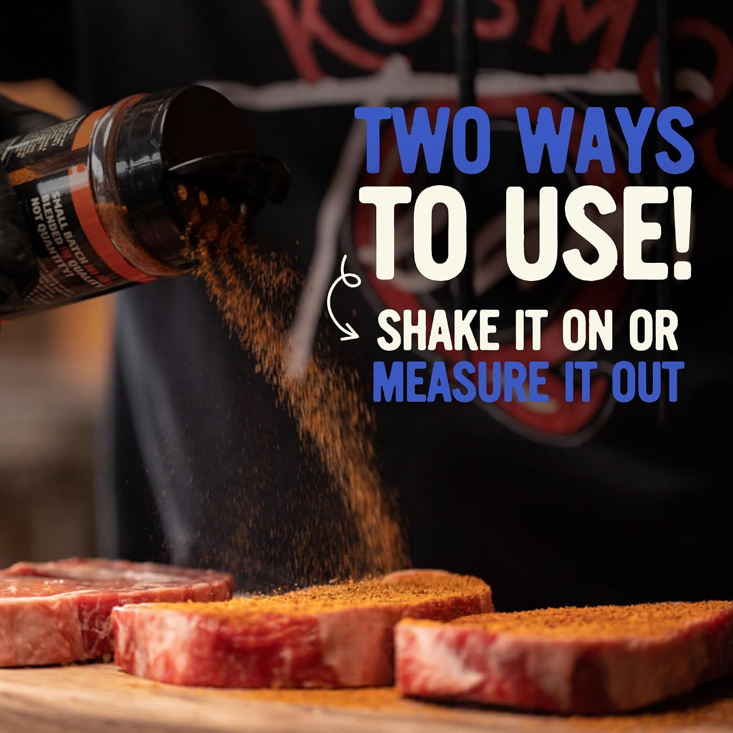 Kosmos Q SPG BBQ Dry Rub, Bold Salt Pepper Garlic Blend with Organic Cane Sugar, BBQ Seasoning for Brisket, Chicken, Steak, Ribs, Pork