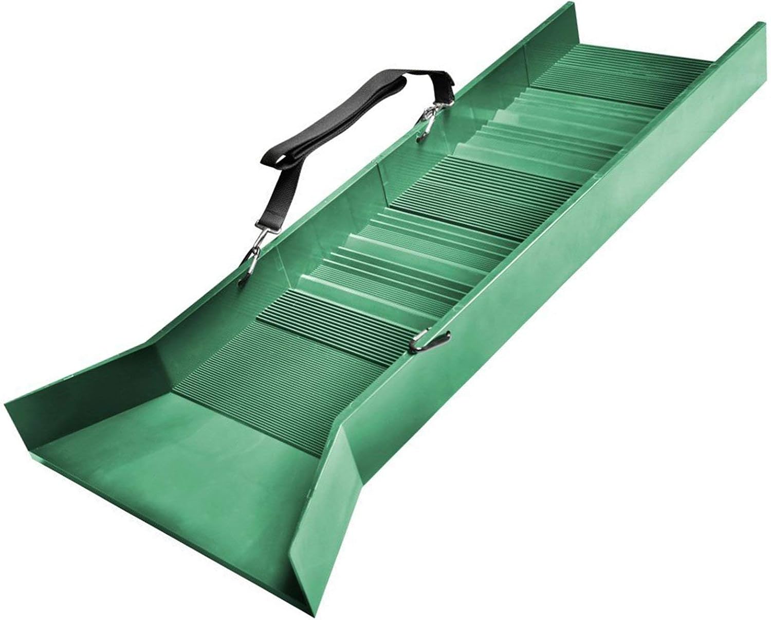 ASR Outdoor Multi Riffle Plastic Sluice Box for Gold Panning with Adjustable Strap, 34 inch