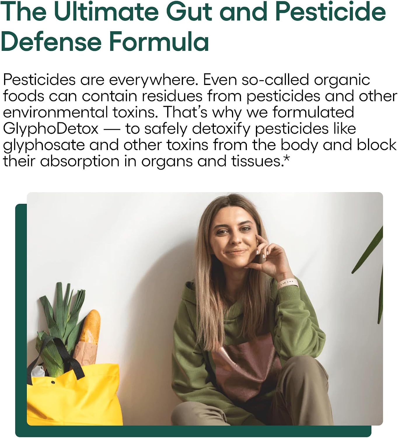 EcoNugenics GlyphoDetox Supplement – Detox Cleanse to Safely Remove Glyphosate Pesticides & Agricultural Toxins