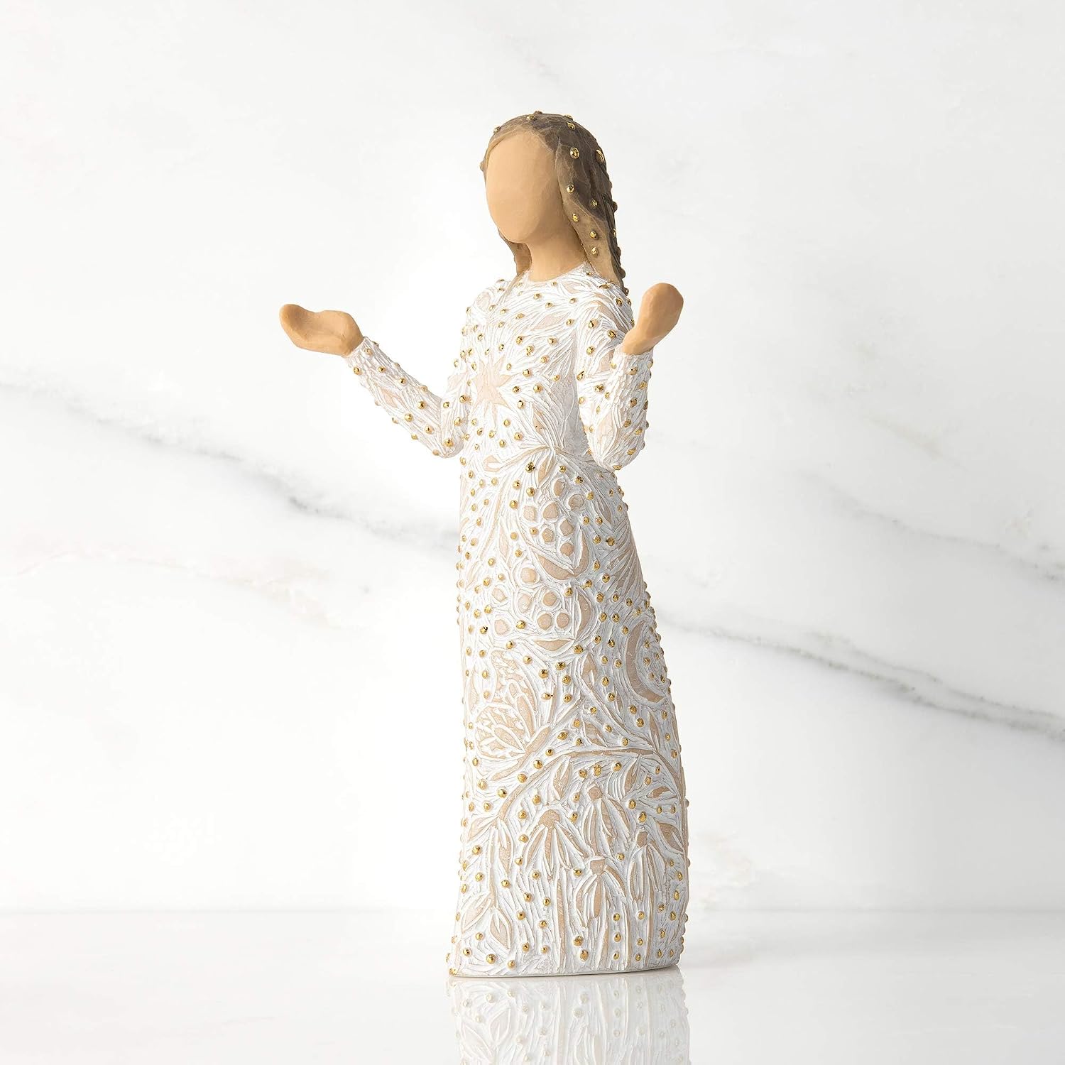 Willow Tree Everyday Blessings, Sculpted Hand-Painted Figure with Gold Leaf | Cast from a Susan Lordi Original Carving
