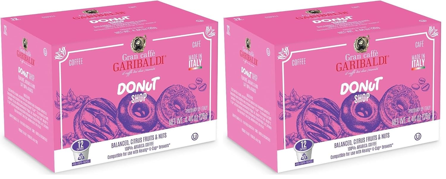 Caffè Garibaldi Colombian Coffee Pods for Keurig K-Cup Brewers, 12 Count