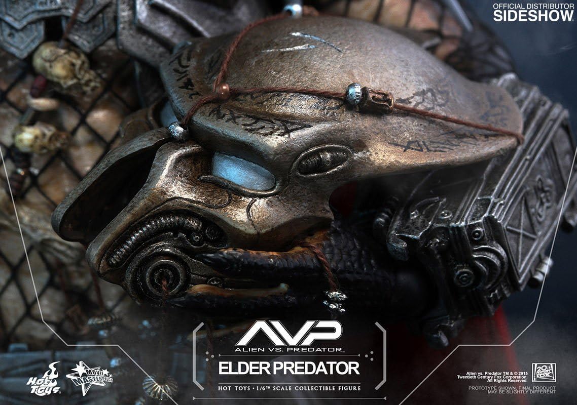 Hot Toys Predator 13" Figure Movie Masterpiece 1/6 Scale - Elder Predator | Predator 13 Inch Action Figure Movie Masterpiece 1/6 Scale Series