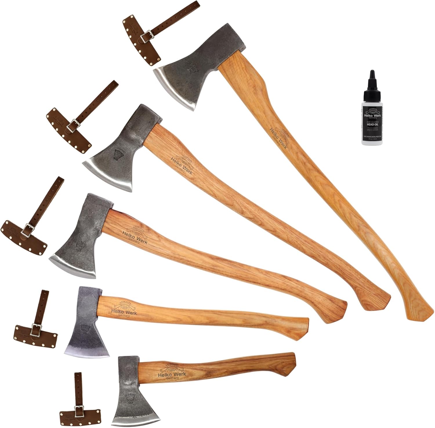 1844 Helko Werk Germany Traditional Hessen Woodworker Felling Axe (13563) | Made in Germany Hand Forged Felling Axe and Cutting Forest Axe for Felling Trees Head 2-3/4 lbs, Handle 28 inches