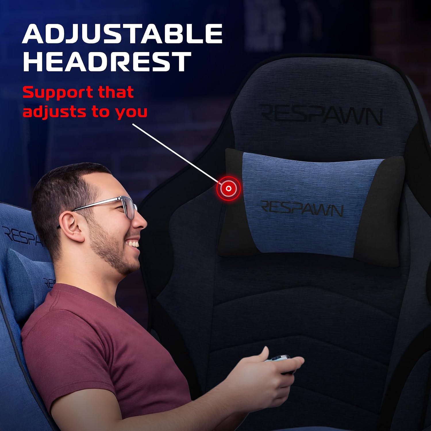 Respawn 900 Gaming Recliner Chair with Footrest, Cup Holder and Swivel