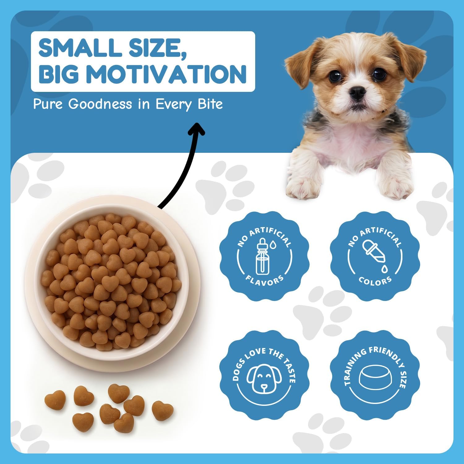 Loving Pets Houndations Chicken Dog Training Treats | All Natural | 2.6 Calories Per Treat | Grain-Free, Wheat-Free, Gluten-Free & Corn-Free | for Small Dogs & Puppies, 4 oz