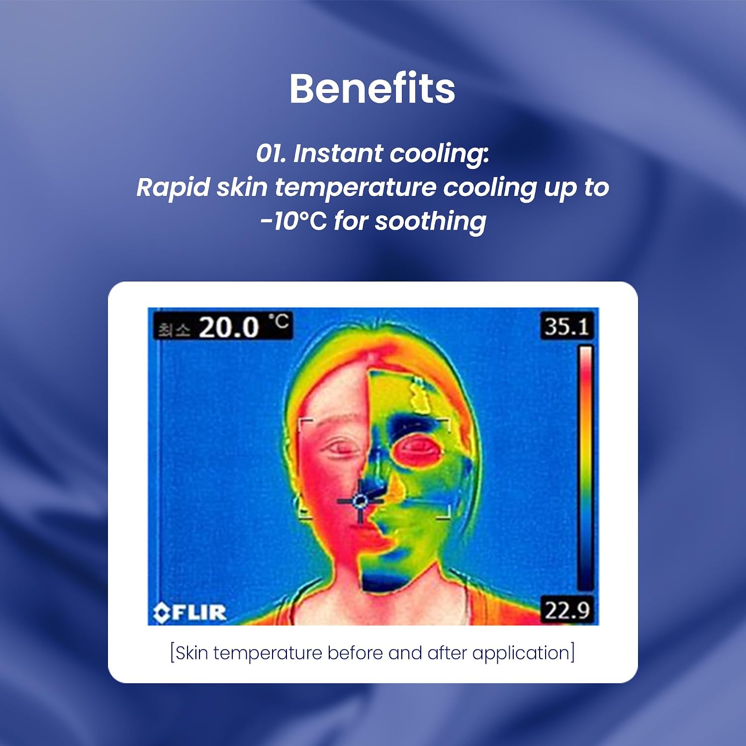 Cryo-Derm Mask, Gamma-ray satilization, No preservatives, Post-care after laser treatment, Hypoallergenic