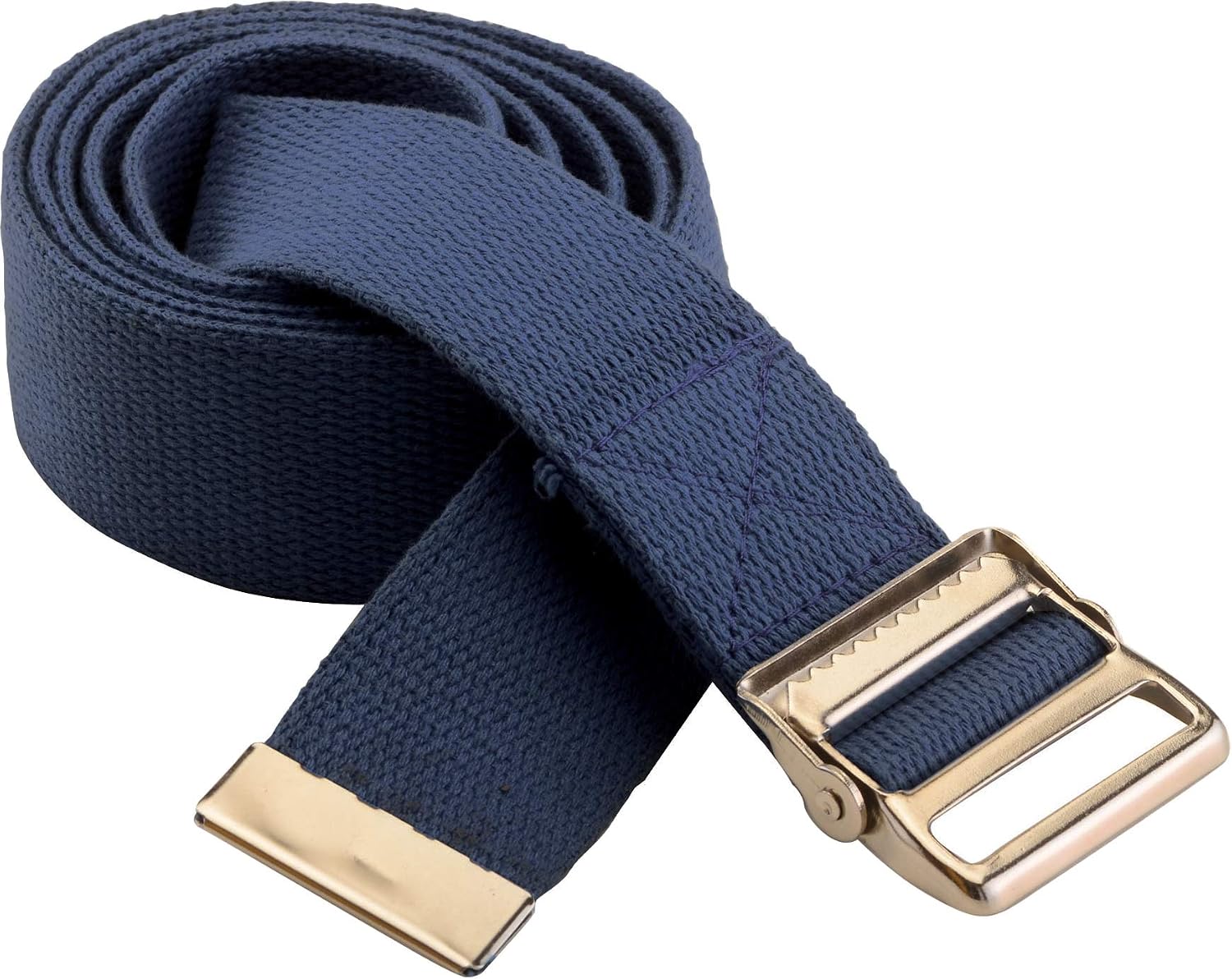 NOVA Medical Gait Belt 72” – Metal Buckle Transfer Belt for Patient Mobility, Striped Cotton, Adjustable Walking Assist for Elderly, Caregivers & Nurses – Durable, Washable, Portable with Bag