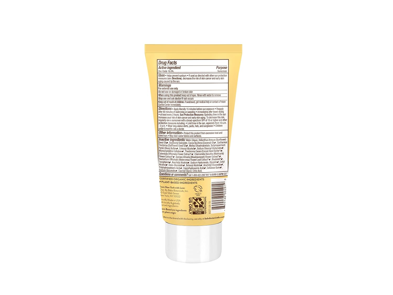 Babo Botanicals Sheer Zinc Mineral Sunscreen Lotion SPF30 - Natural Zinc Oxide - Shea Butter - Face & Body - Water Resistant - Fragrance-Free - EWG Verified - Vegan - For all ages - 1 or 2 Pack