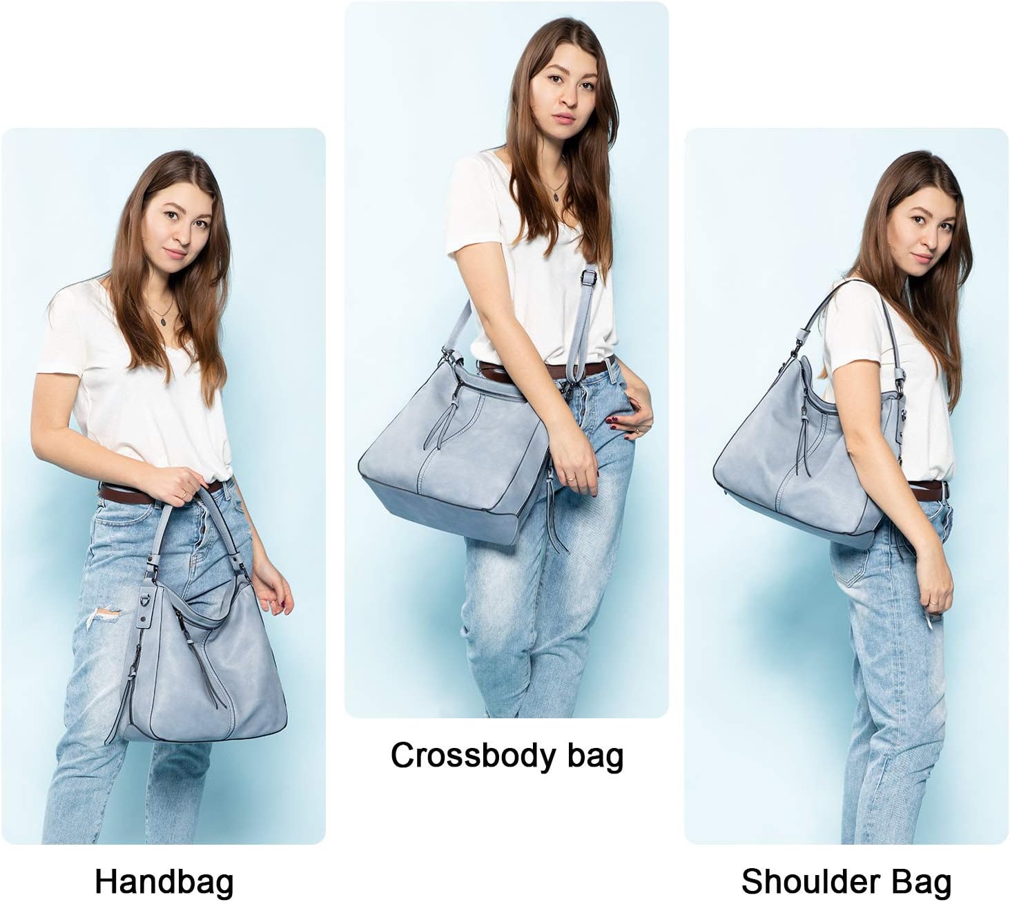 Hobo Crossbody Bag for Women, Designer Shoulder Purse Handbags