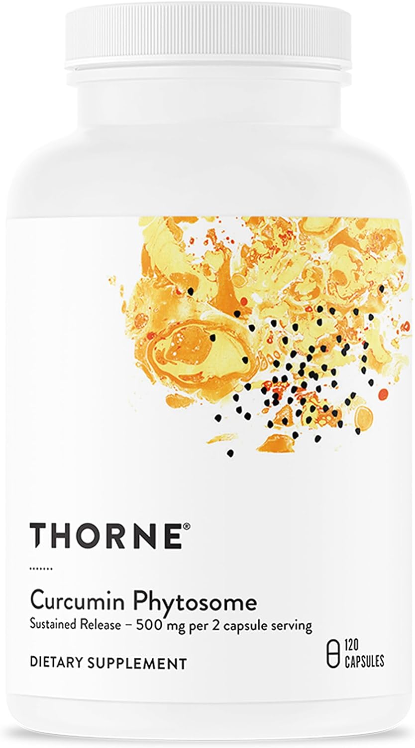 THORNE Curcumin Phytosome, 500 mg Sustained Release Curcumin, 120 Capsules | Supports Joint Stiffness