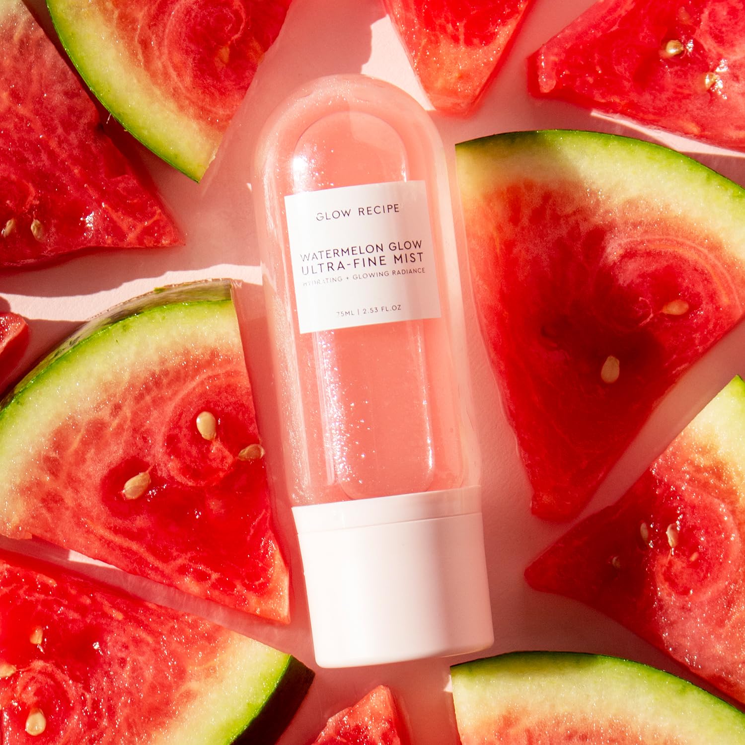 Glow Recipe Watermelon Glow Facial Spray + Hydrating Mist - Ultra-Fine Face Mist with Hyaluronic Acid + Hibiscus AHA to Refresh Dry Skin & Enhance
