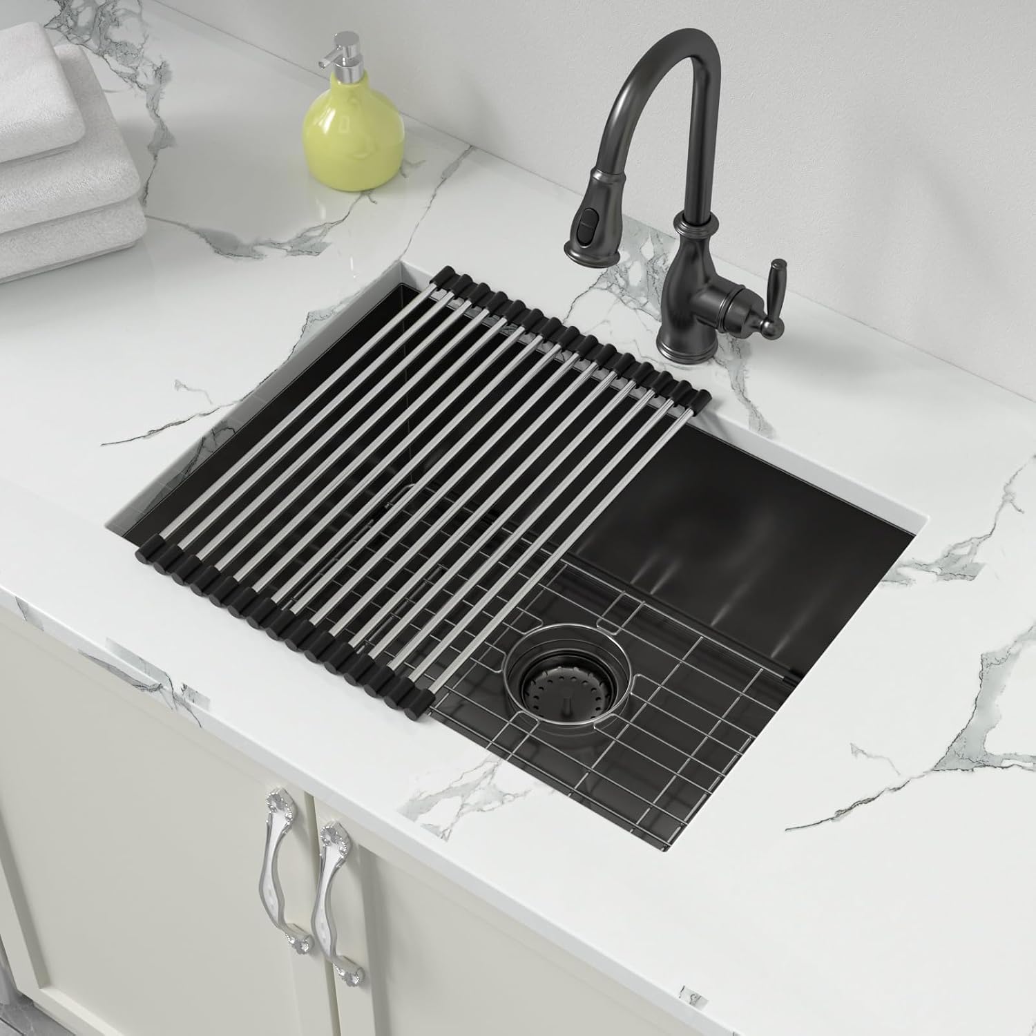 Sarlai 21 Inch Undermount Laundry Sink 21x18x12 Inch Undermount Laundry Utility Sink Deep Single Bowl 16 Gauge Stainless Steel Laundry Tub Sinks
