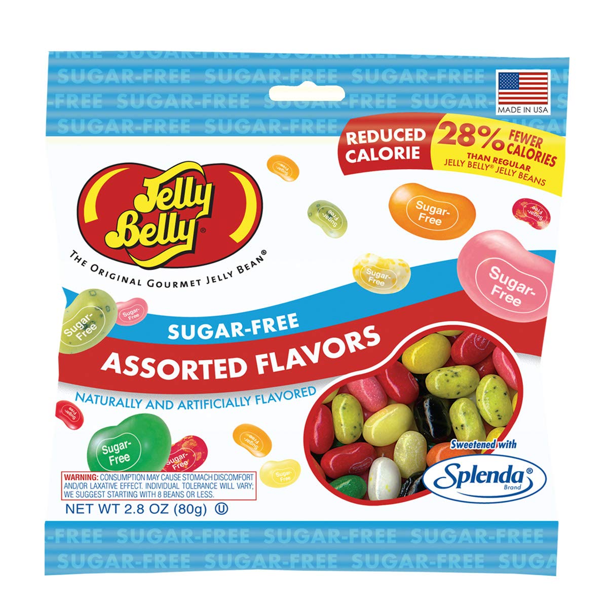 Jelly Belly Jelly Beans, 20 Flavors, .35-oz Trial Size Packs, 80 Count