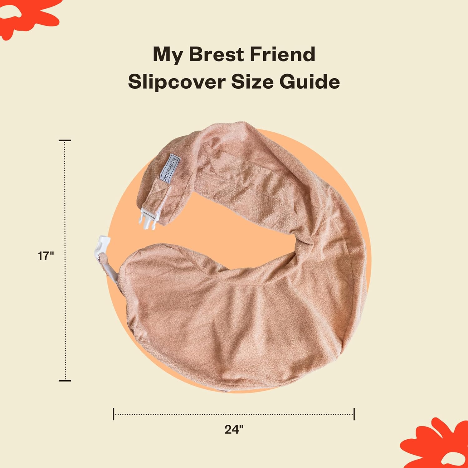 My Brest Friend Nursing Pillow - Deluxe - Soft Rose