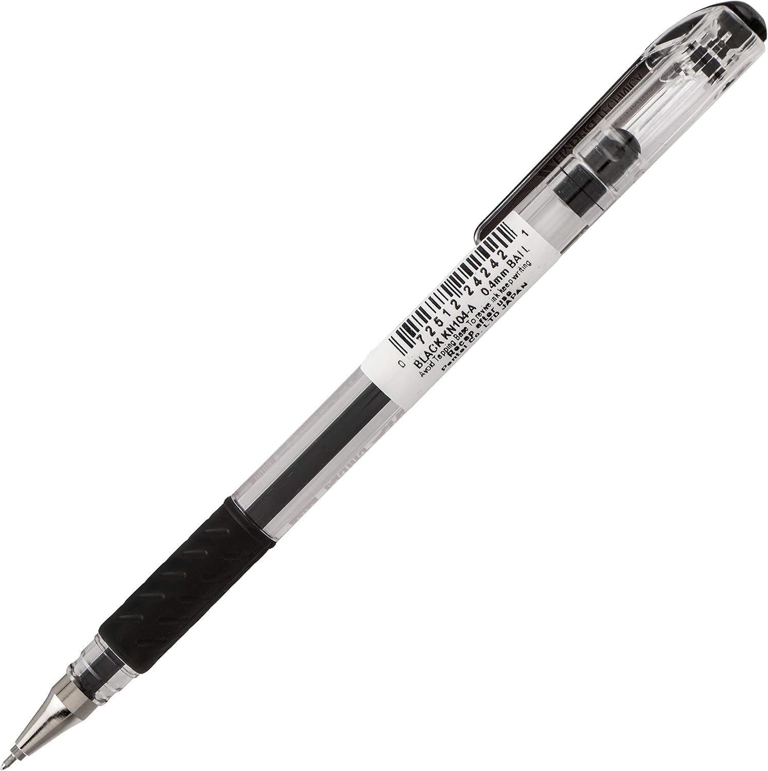 Pentel Arts Hybrid Technica Pen, (0.3mm), Ultra Fine Point, Black Ink, Box of 12 (KN103-A)