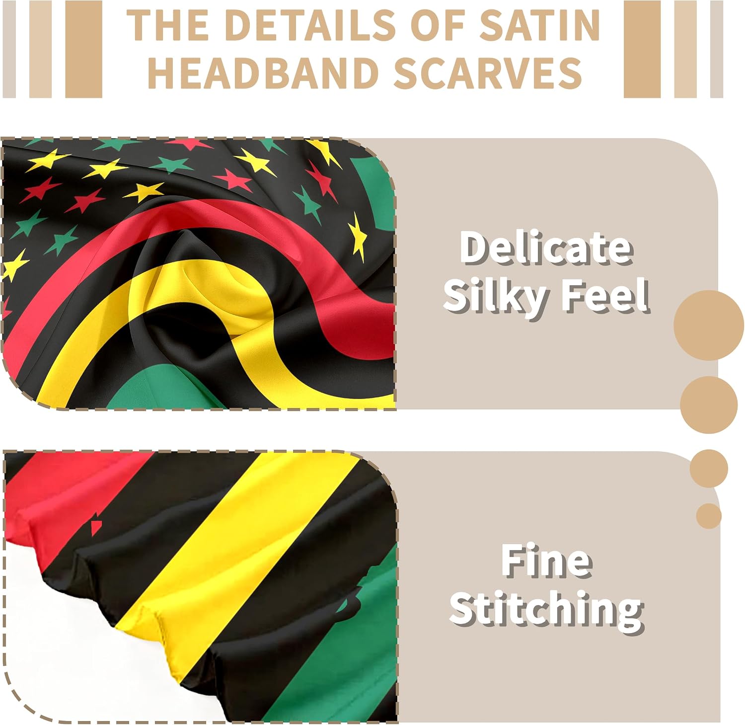 Fashion Bandana Women,Flag Silk Scarf,27.5x27.5 Large Square bandanas,Satin Hair for Sleeping,Travel,for Gift