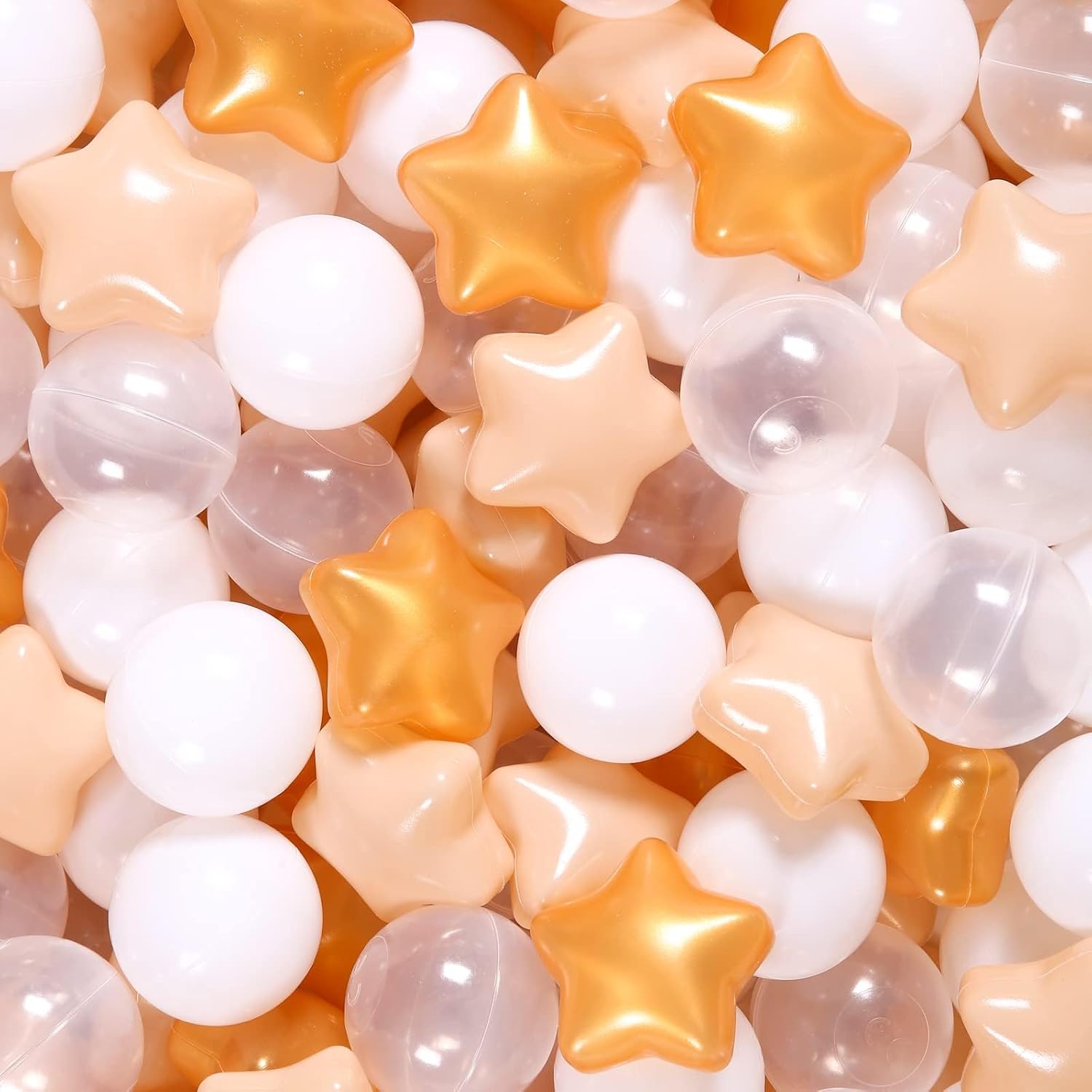 GOGOSO Ball Pit Balls 100 PCS for Toddles, Kids Plastic Balls for Ball Pit, Pool, Pink Party Accessories, Birthday Decoration