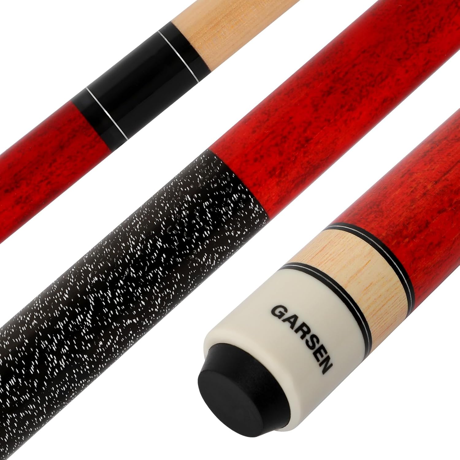 GARSEN Billiard Canada 6A Maple Pool Cue Stick 58 inch House Bar Pool Stick | Free replacement within 2 years,Piano Baking Paint Process,18 oz 19 oz 20 oz 21 oz Available，Several Colors,13mm Cue Tip