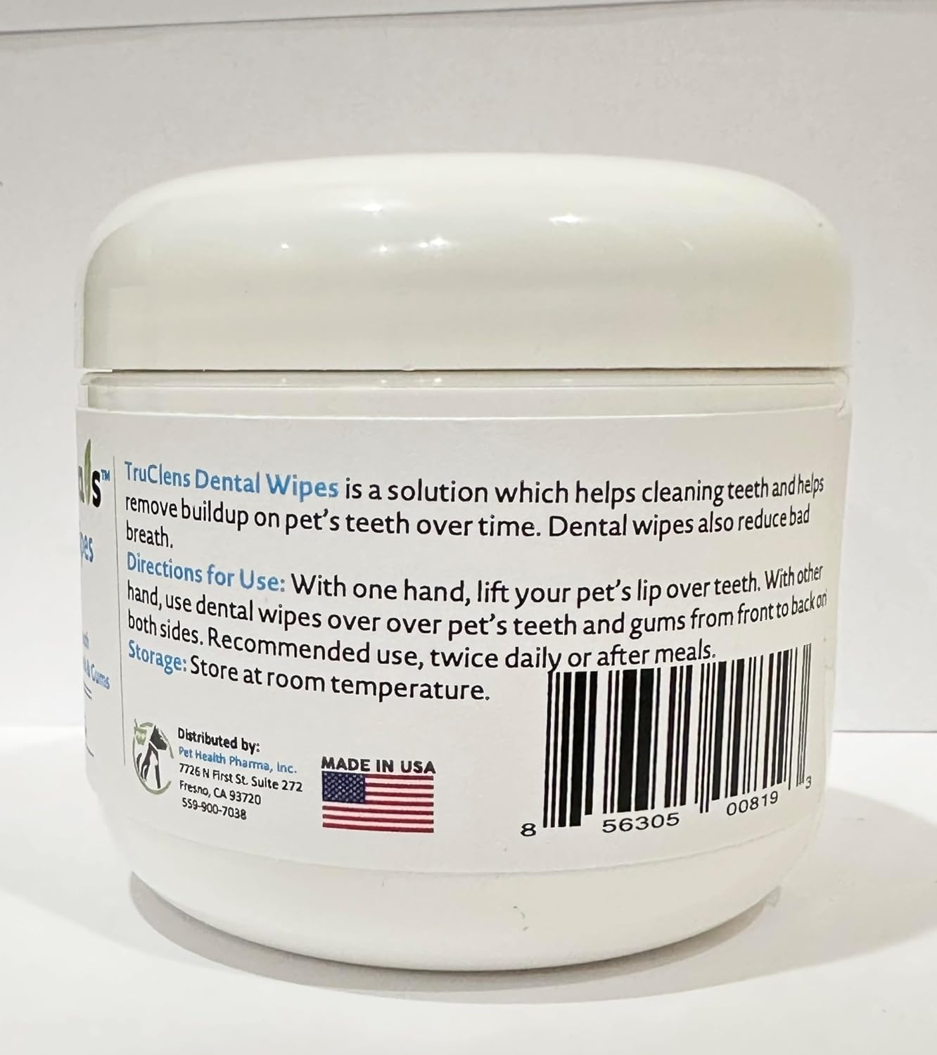 Truseb | Dental TRUCLENS Wipes for Dogs and Cats (50ct Wipes)