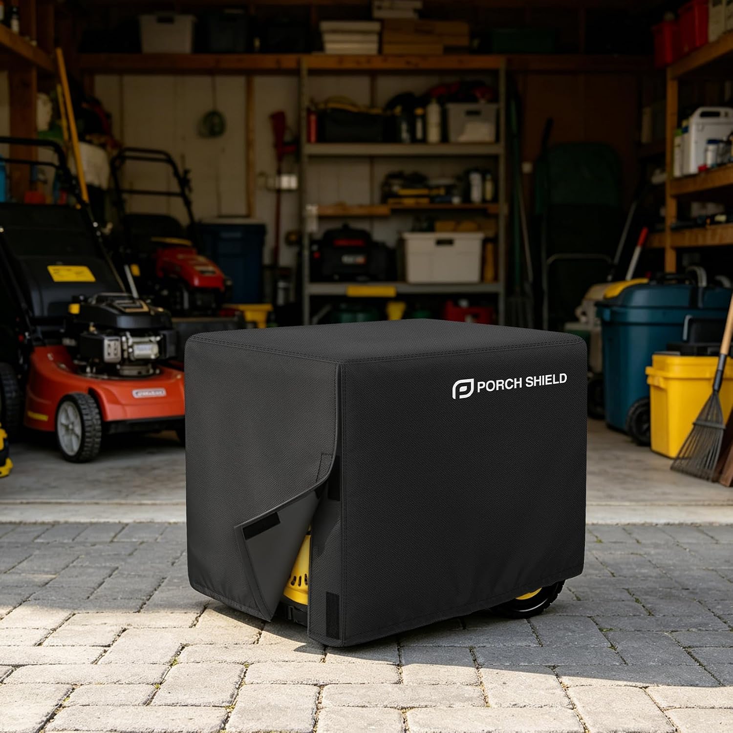 Porch Shield Waterproof Universal Generator Cover 32 x 24 x 24 inch - for Most Generators 5000-10000 Watt, Black