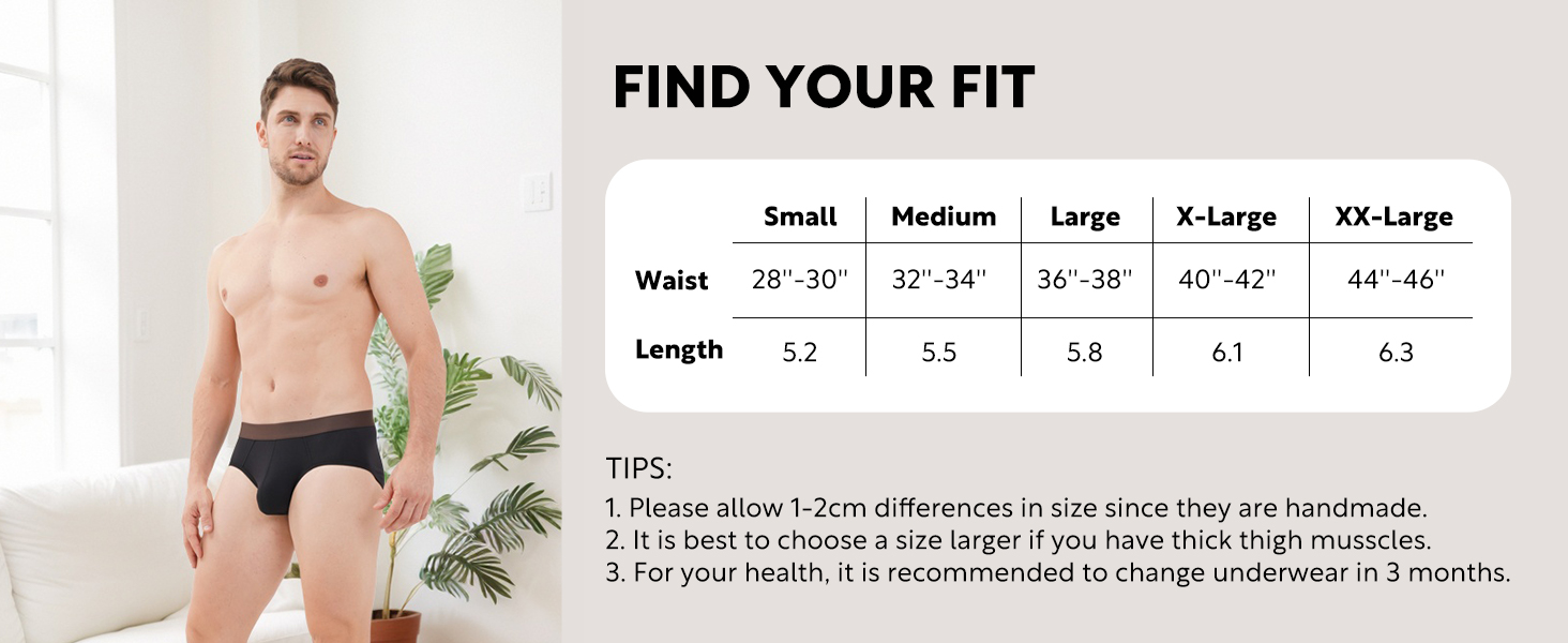 mens underwear briefs size