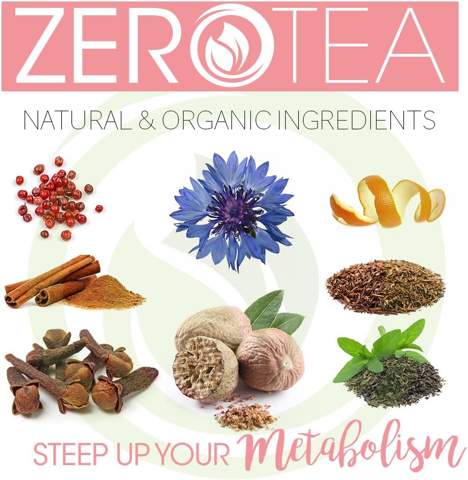 FATBOM Zero Tea 14 Day Detox Tea, Teatox Herbal Tea for Cleanse