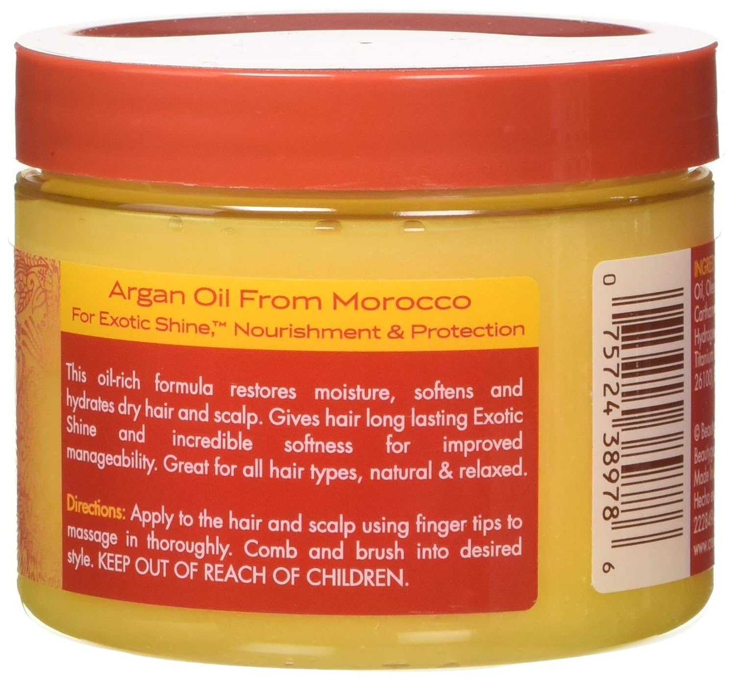 Creme of Nature Argan Oil from Morocco Day & Night Hair & Scalp Conditioner Hair Dress, Softens, Hydrates, Adds Shine & Improves Manageability, 4 oz
