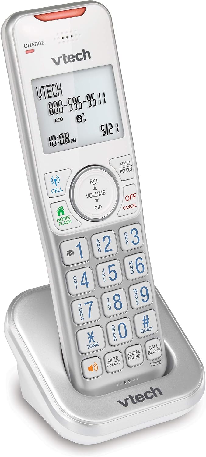 VTech VS112-27 2 Handset Cordless Phone with Answering Machine, Call Blocking, Caller ID, Intercom and Connect to Cell