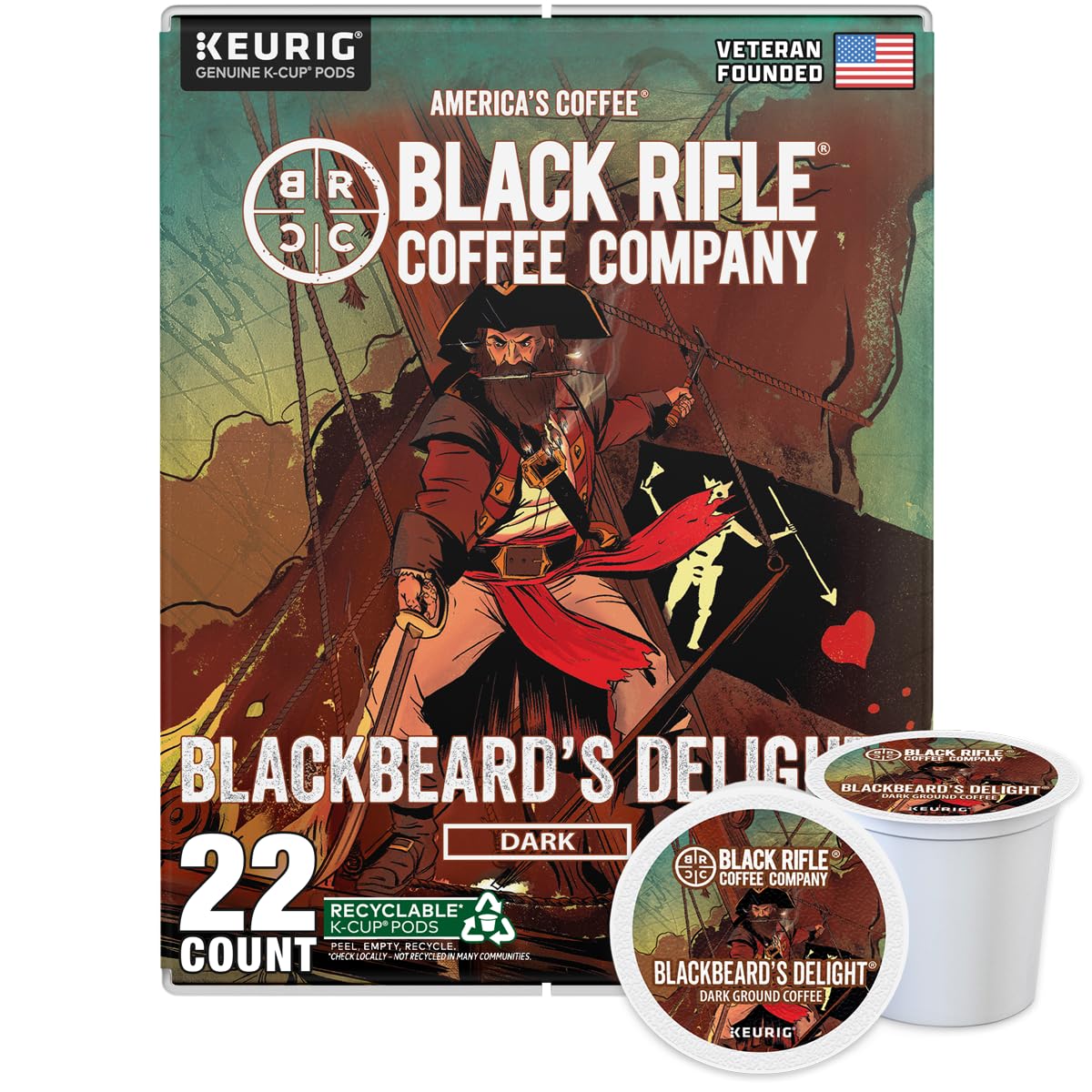 Black Rifle Coffee Dark Roast K Cup Coffee Beyond Black 32 Count