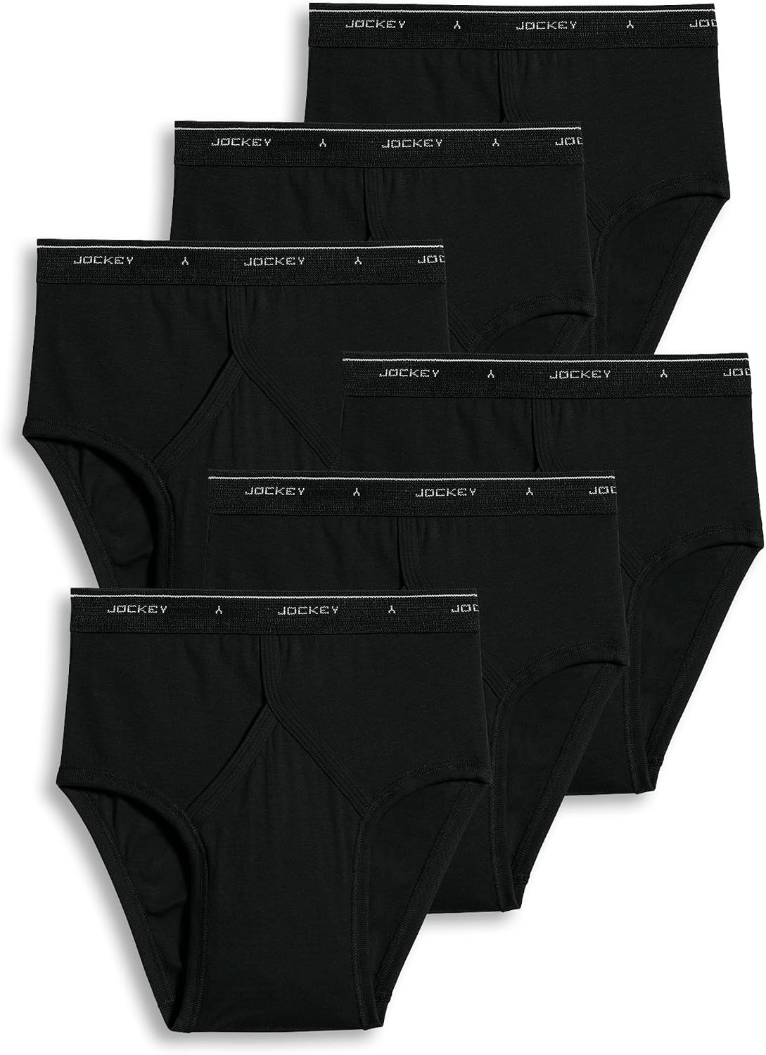 Jockey Classic Low Rise Brief- 6 Pack - 100% Cotton Underwear for Men