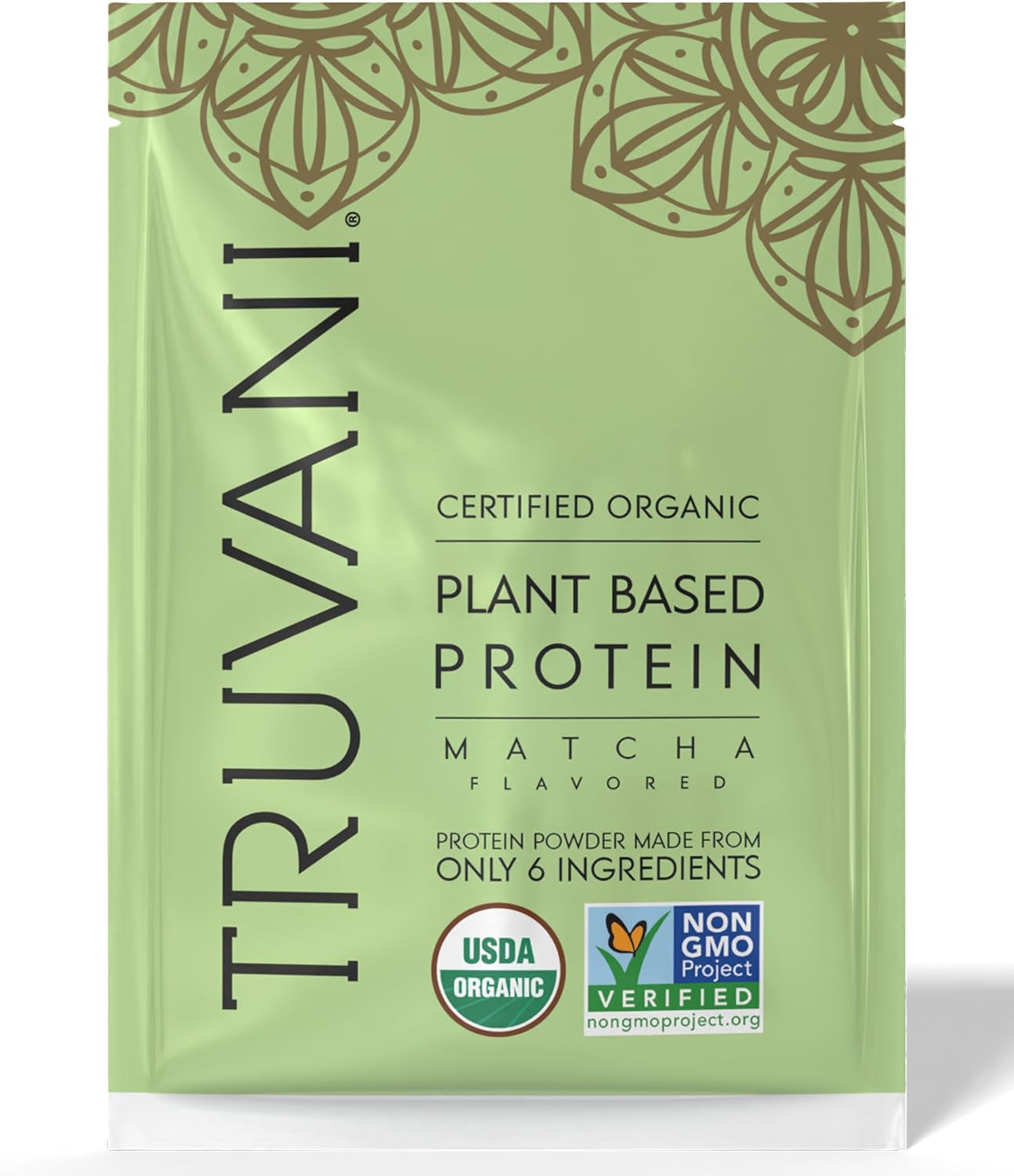 Truvani Organic Plant Based Protein Powder | Chocolate | 1 Serving