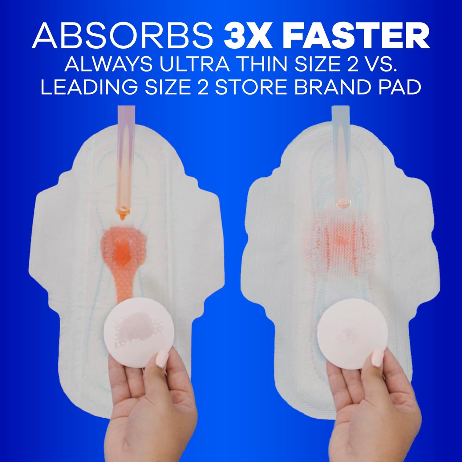 Always Ultra Thin Feminine Pads with Wings for Women, Size 3, Extra Long Super Absorbency, Unscented, Up to 100% Leak-Free Protection, 84 Count Total