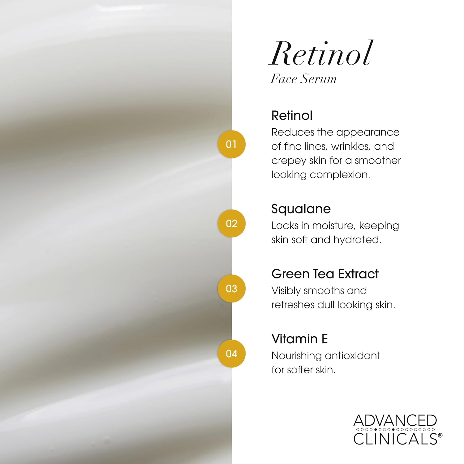 Advanced Clinicals Brightening Vitamin C Serum For Face With Glycolic Acid + Lactic Acid | Vitamin C Eye Serum Face Moisturizer For Improving Look Of Dark Spots & Uneven Complexion, 1.75 Fl Oz