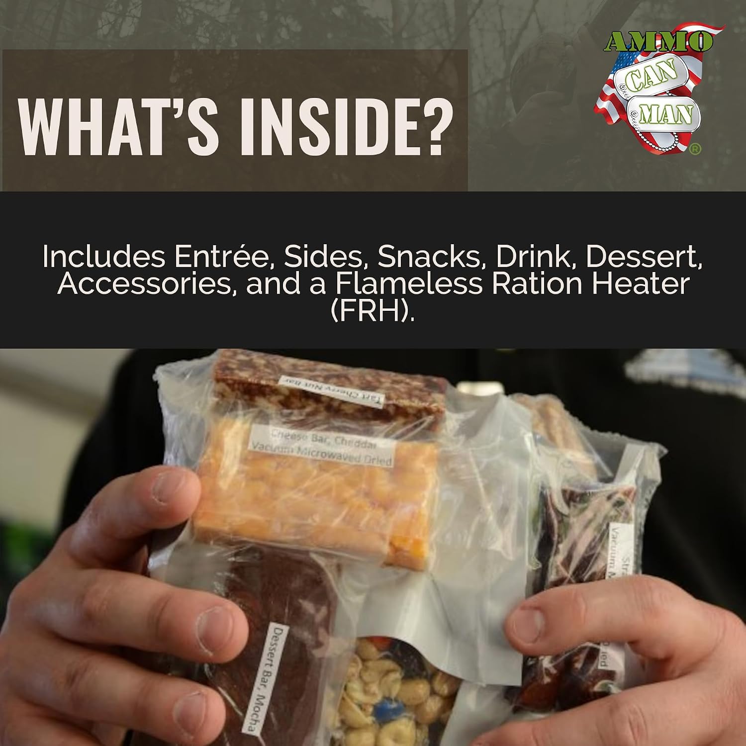 U.S. MRE Variety Pack of 12, A or B Case Random