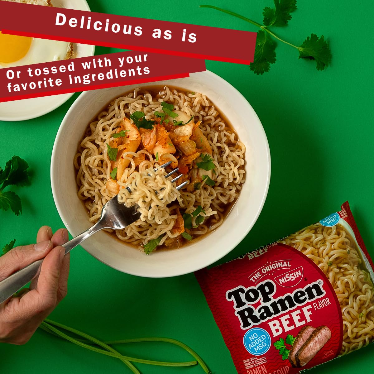 Nissin Top Ramen Noodle Soup, Chicken, 3 Ounce (Pack of 24) | Quick, convenient meal ready in minutes with just hot water.